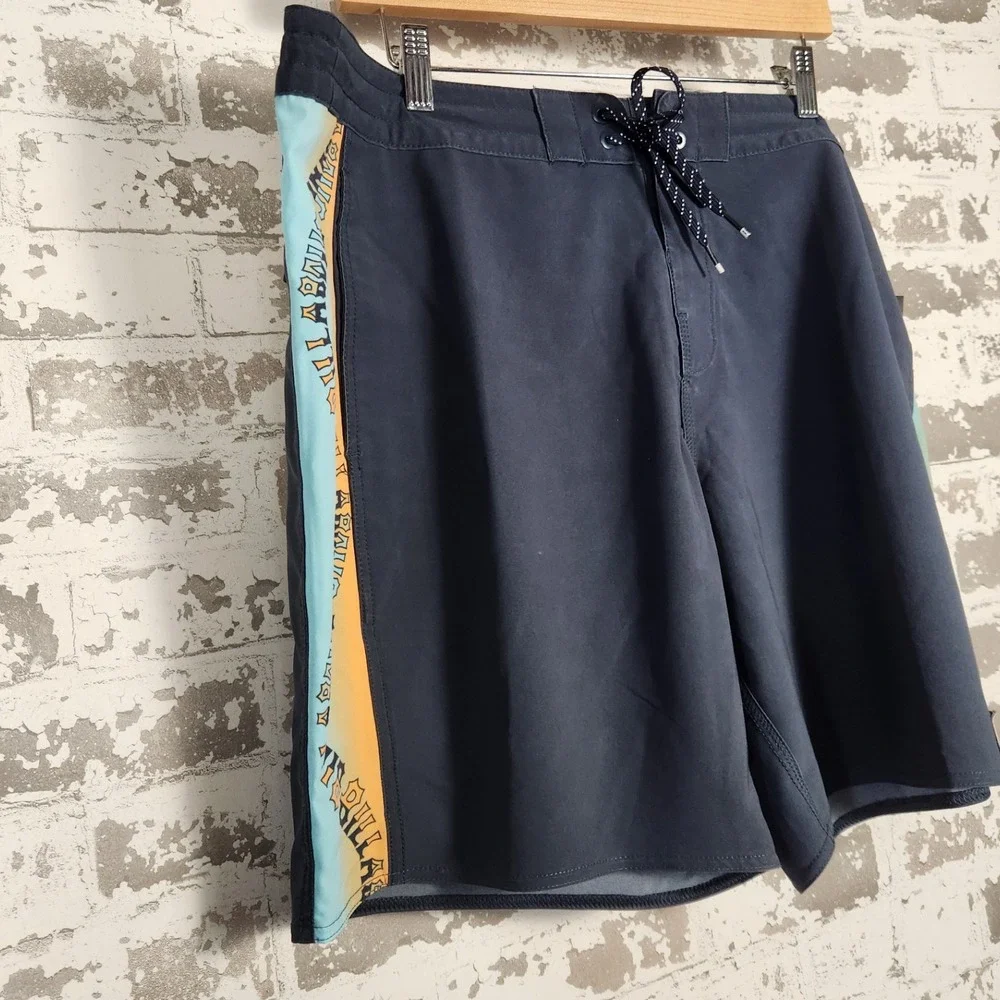 Billabong Men's Board Shorts Dbah Lo Tide Recycler Navy Blue Size 40 Swim Trunks